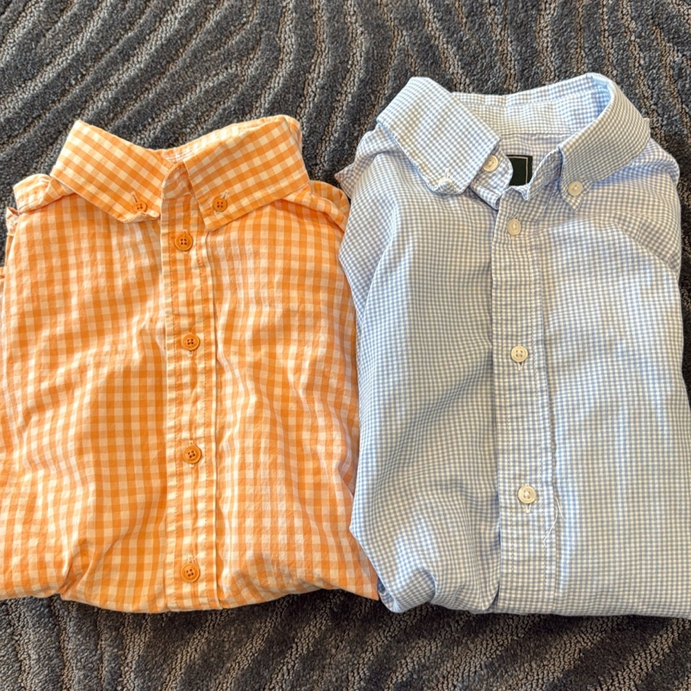 B by Brooks Brothers boys lot of 2 button down shirts